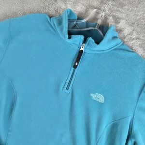 The North Face Sweatshirt Womens Teal Fleece Thermal Kinetic Advancement TKA 100
